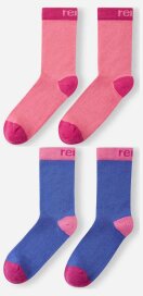 Reima 2 Paar Woll Kindersocken Parit Pink Blau