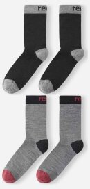 Reima 2 Paar Woll Kindersocken Parita Grau