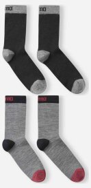 Reima 2 Paar Woll Kindersocken Parita Grau