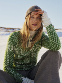 Dale of Norway Peace Damen Wollpullover Grün