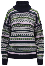 Dale of Norway Utsira Damen Wollpullover Blau Grün