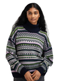 Dale of Norway Utsira Damen Wollpullover Blau Grün