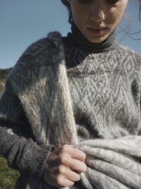 Dale of Norway Falun Alpa Damen Alpakapulllover Hellgrau