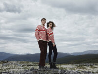 Dale of Norway Team Norway Cortina Damen Wollpullover Rot...