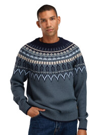 Dale of Norway Sula Herren Strickpullover Stahlblau