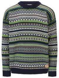 Dale of Norway Utsira Herren Wollpullover Blau Grün
