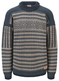 Dale of Norway Ramberg Herren Wollpullover Stahlblau Sand