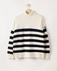 Holebrook Damen Strickpullover Paulina WP Weiß Navy