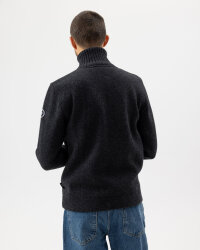 Holebrook Herren Windstopper Strickjacke Måns Zip Anthrazit