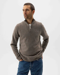 Holebrook Herren Strickpullover Charles T-Neck Braun
