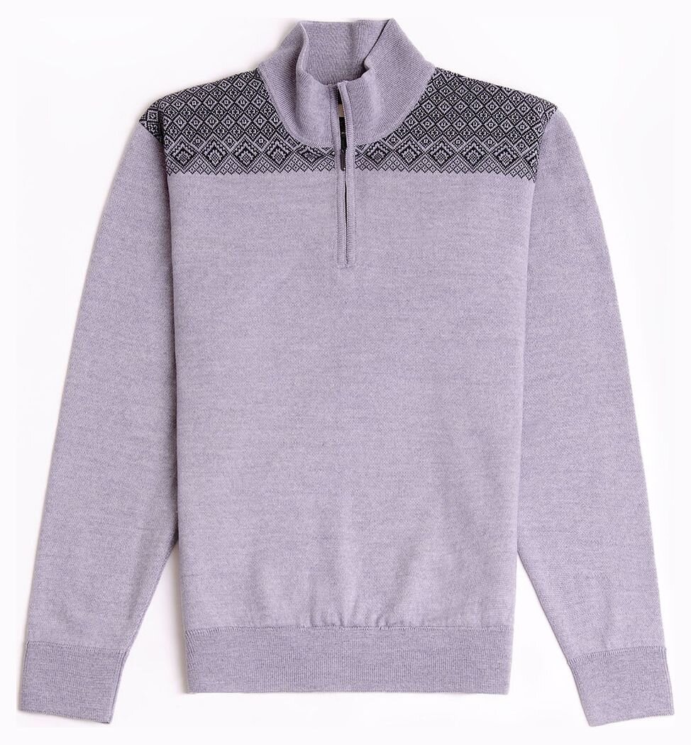 Natural Style Letthet Herren Merino Norwegerpullover Grau XL
