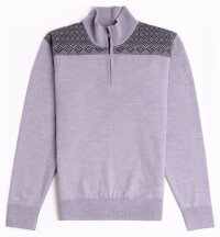 Natural Style Letthet Herren Merino Norwegerpullover Grau