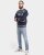 Natural Style Juletider Herren Norwegerpullover Navy