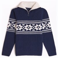 Natural Style Halvøy Herren Norwegerpullover Navy...