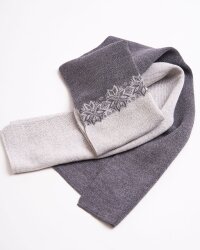Natural Style Fretheim Merino Woll Schal Grau
