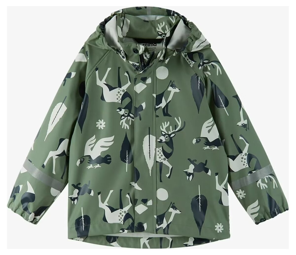 Reima Vesi Kinder Regenjacke Grün Muster 104