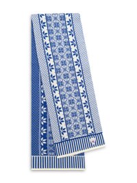 Dale of Norway Vardåsen Schal Blau Weiss