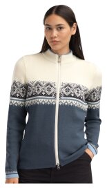 Dale of Norway Moritz Damen Merino Strickjacke Stahl Blau