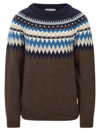 Dale of Norway Losna Herren Wollpullover Blau Braun