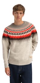 Dale of Norway Losna Herren Wollpullover Beige Orange