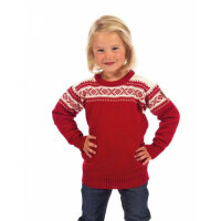 Dale of Norway Cortina Kinder Merino Norweger Pullover Rot