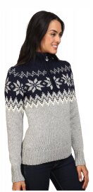 Dale of Norway Myking Damen Merino Wollpullover Navy Grau