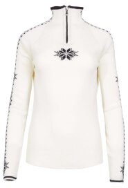 Dale of Norway Geilo Damen Merino Zip Wollpullover Weiss