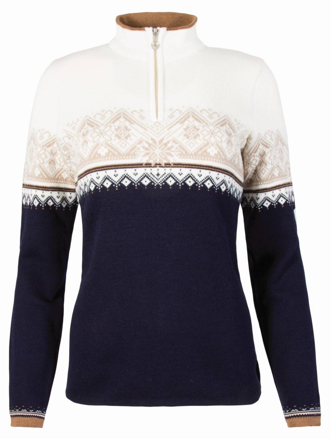 Dale of Norway Moritz Damen Merino Pullover Beige Navy S