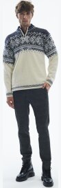 Dale of Norway Vail Herren Sweater Weiss