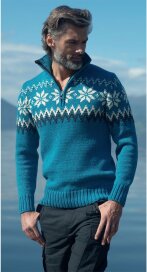 Dale of Norway Myking Herren Merino Pullover Türkis