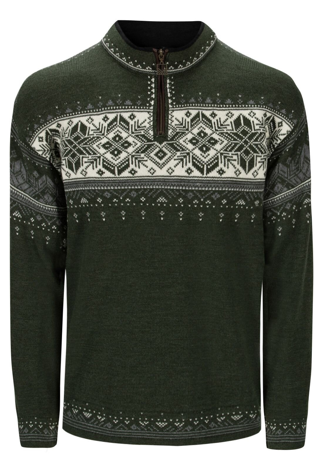 Dale of Norway Blyfjell Sweater Wollpullover Grün 2XL