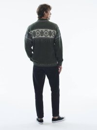 Dale of Norway Blyfjell Sweater Wollpullover Grün