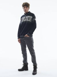 Dale of Norway Blyfjell Sweater Wollpullover Schwarz Weiss