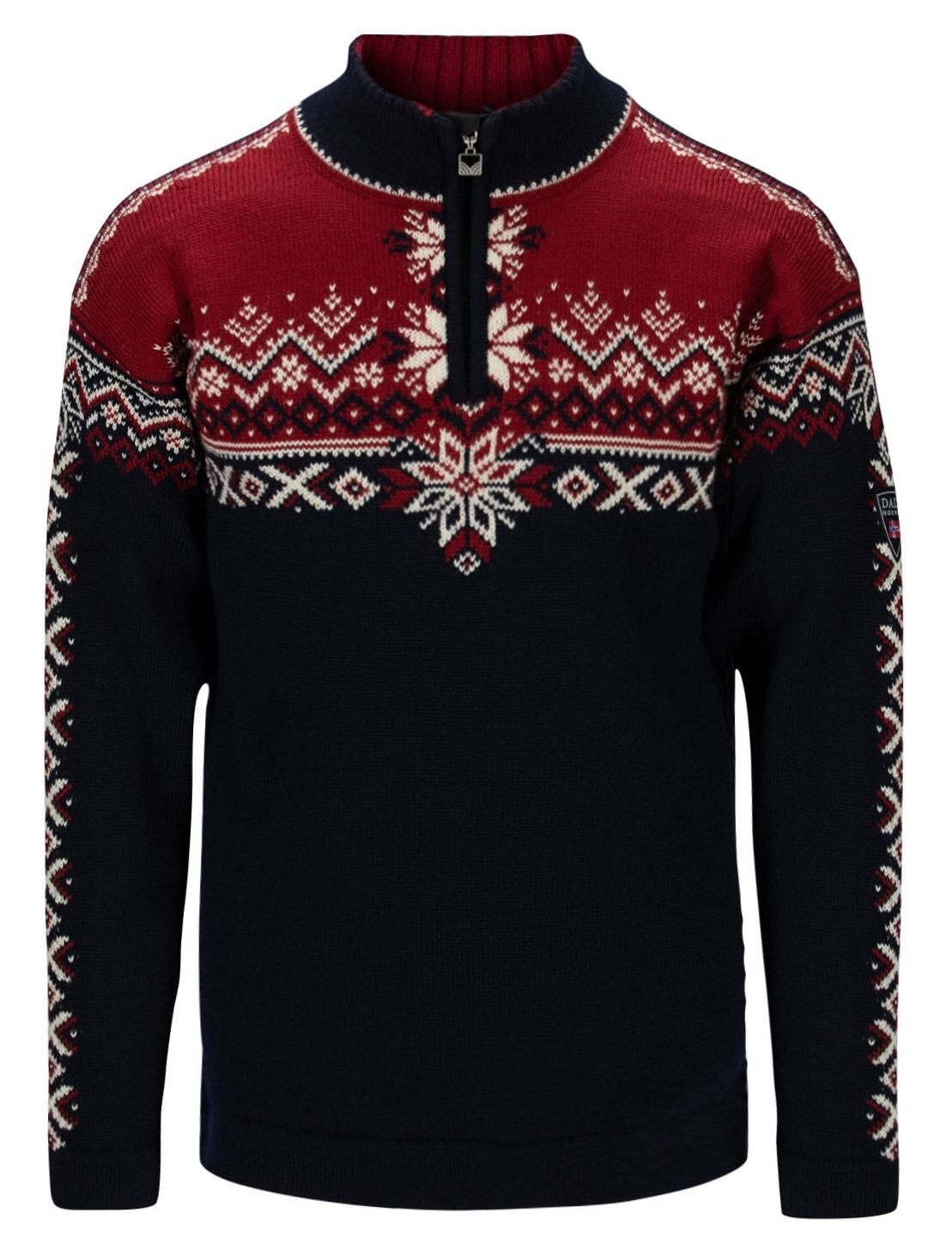 Dale of Norway Anniversary 140 Herren Strickpullover Navy Rot 3XL