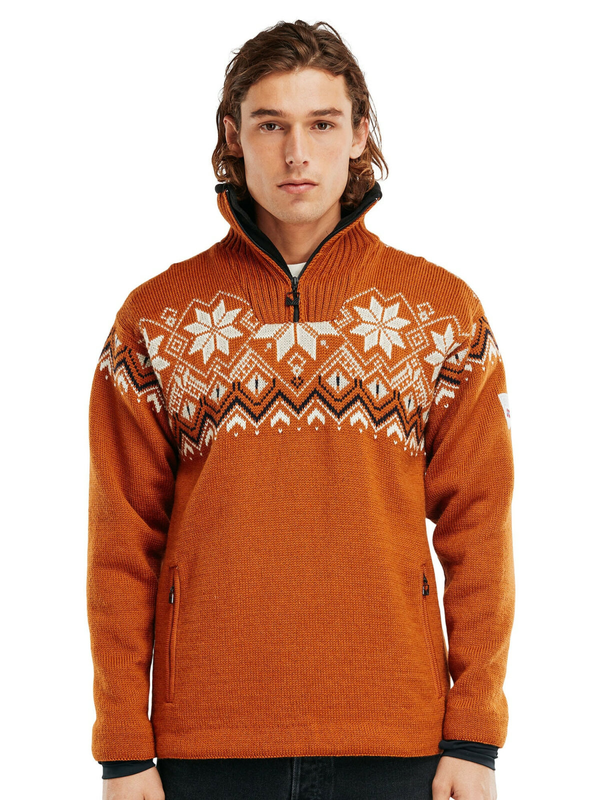 Fleece Pullover Wolle Hoodie Outdoor Pullover Wolle Bergans Vaagaa