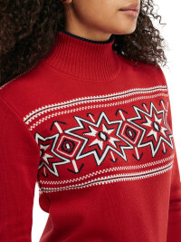 Dale of Norway Tindefjell Damen Merino Wollpullover Rot