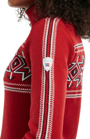 Dale of Norway Tindefjell Damen Merino Wollpullover Rot