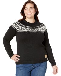 Dale of Norway Vågsøy Damen Merino Wollpullover Schwarz