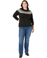 Dale of Norway Vågsøy Damen Merino Wollpullover Schwarz