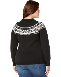 Dale of Norway Vågsøy Damen Merino Wollpullover Schwarz