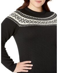 Dale of Norway Vågsøy Damen Merino Wollpullover Schwarz