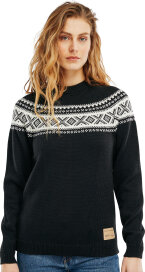 Dale of Norway Vågsøy Damen Merino Wollpullover Schwarz