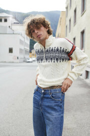 Dale of Norway Asp&oslash;y Masculine Sweater - Weiss
