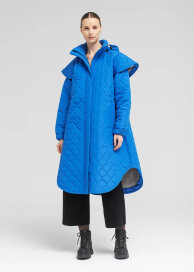 BRGN Quilted Tyfon Damen Steppmantel Hellblau