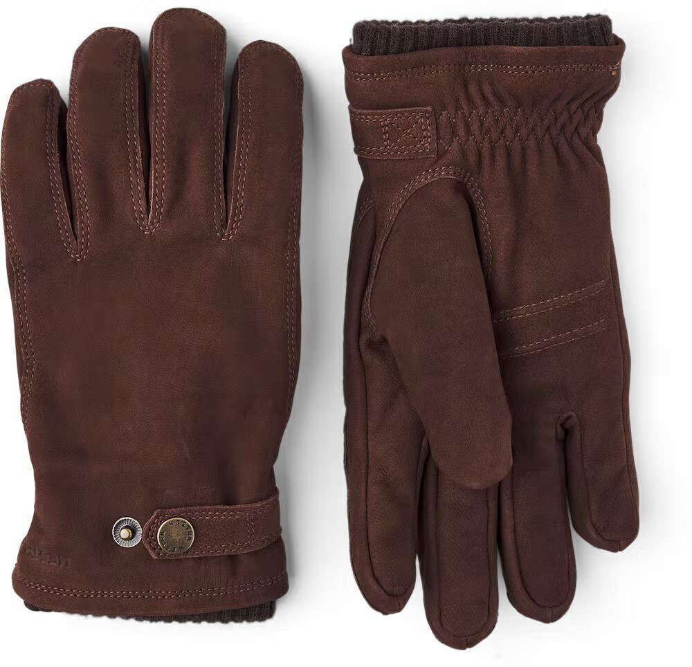 Hestra Bergvik Herren Lederhandschuh Dunkelbraun 11