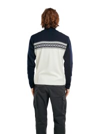 Dale of Norway Dalestølen Herren Merino Norweger Pullover Weiss Navy