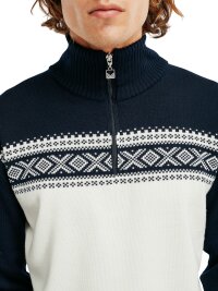 Dale of Norway Dalestølen Herren Merino Norweger Pullover Weiss Navy