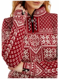 Dale of Norway Peace Damen Norweger Pullover Rot