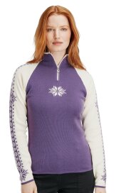 Dale of Norway Geilo Damen Merino Zip Wollpullover Lila