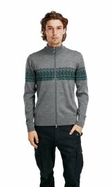 Dale of Norway Hovden Herren Merino Strickjacke Grau Grün